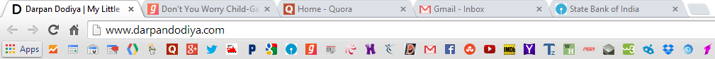 Store 50+ Websites On The Chrome Bookmarks Bar, Using Only Favicon Of The Site