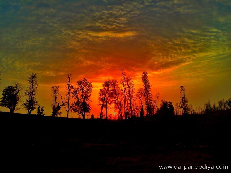 Red Chilly Sunset On The Way - Shabari Dham, Subir, Ahwa - The Story of Lord Rama, Ber & Shabari - 12