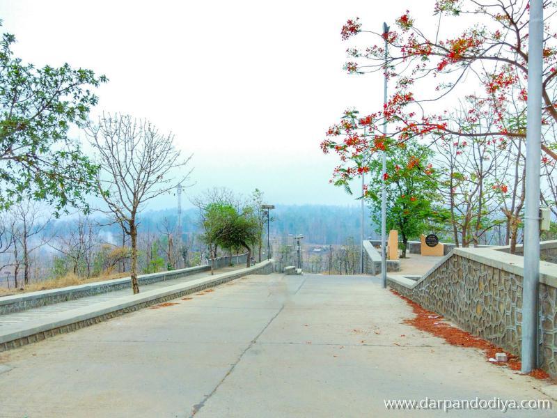 Steep Concrete Road To Temple - Shabari Dham, Subir, Ahwa - The Story of Lord Rama, Ber & Shabari - 1