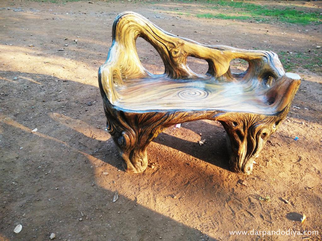 Wooden Seat - Kilad Campsite Vansda, Nature Education Eco Center Near Saputara, Gujarat