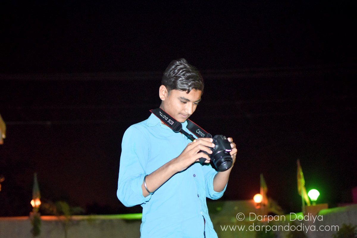The excitement of shooting on DSLR @ Night at Hadala Village Rajkot Gujarat
