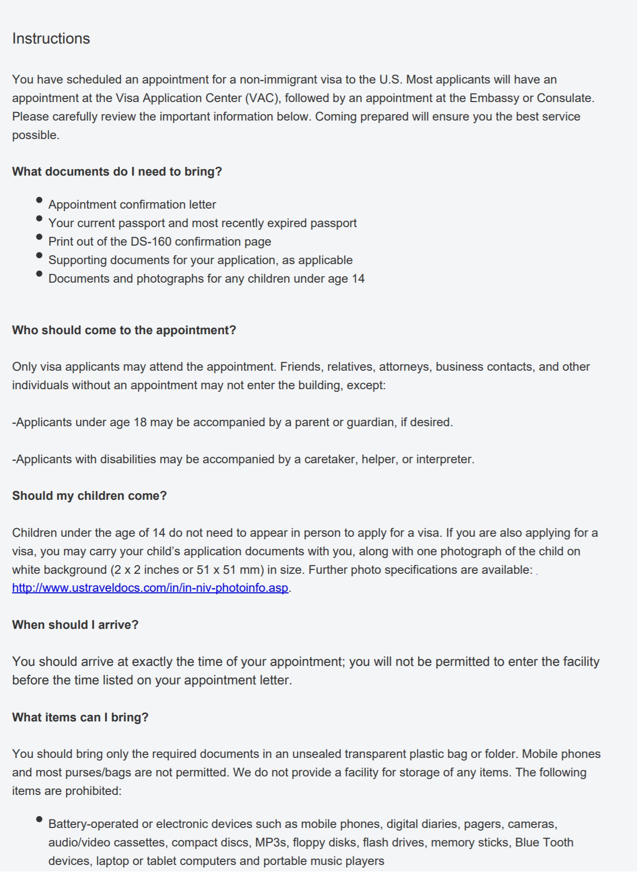 US Visa Appointment FAQs Part 1